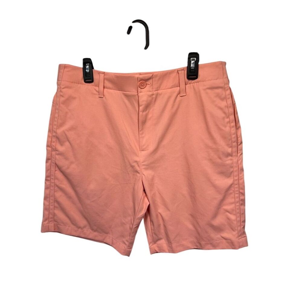 Under Armour Men's Chino Golf Shorts Peach Size 35 Casual Summer